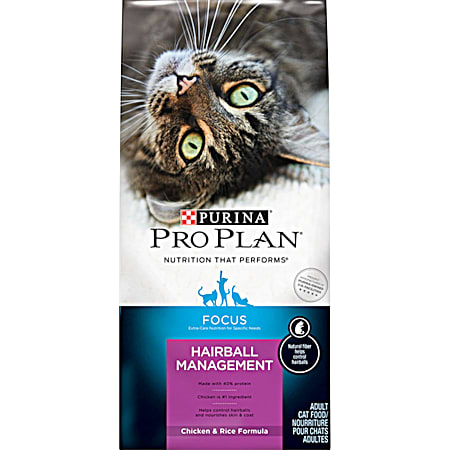 Purina Pro Plan Specialized Adult Hairball Management Chicken & Rice Dry Cat Food