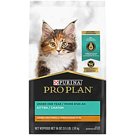 Purina Pro Plan Development Kitten Chicken & Rice Formula Dry Cat Food