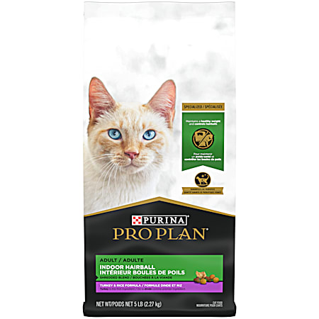 Purina Pro Plan Specialized Shredded Blend Indoor Hairball Turkey & Rice Dry Cat Food