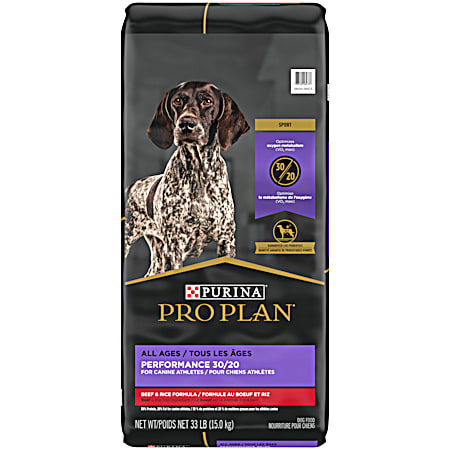 Purina Pro Plan Sport All Life Stages Performance 30/20 Beef & Rice Formula Dry Dog Food