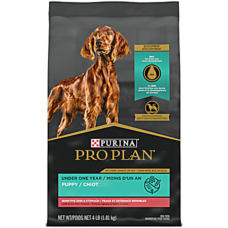 Purina Pro Plan Development Puppy Sensitive Skin & Stomach Lamb & Oat Meal Formula Dry Dog Food