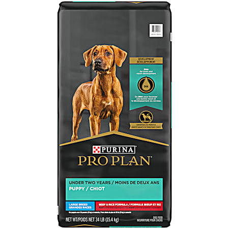 Purina Pro Plan Development Puppy Large Breed Beef & Rice Dry Dog Food