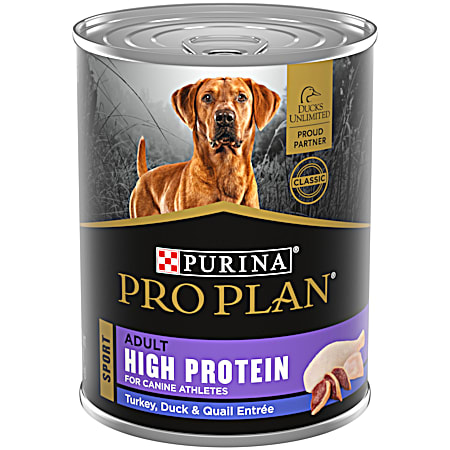 Purina Pro Plan Sport High Protein Adult Turkey, Duck & Quail Entrée Wet Dog Food