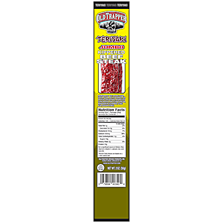 2 oz Teriyaki Jumbo Kippered Beef Steak Jerky