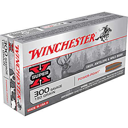 300 Savage Super-X Power Point Cartridges
