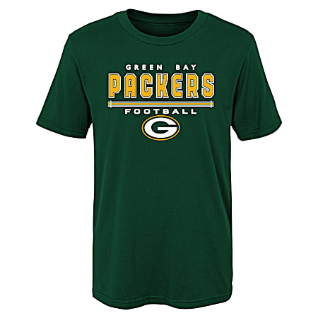 Boys' Green Bay Packers Team Graphic Crew Neck Short Sleeve Tee