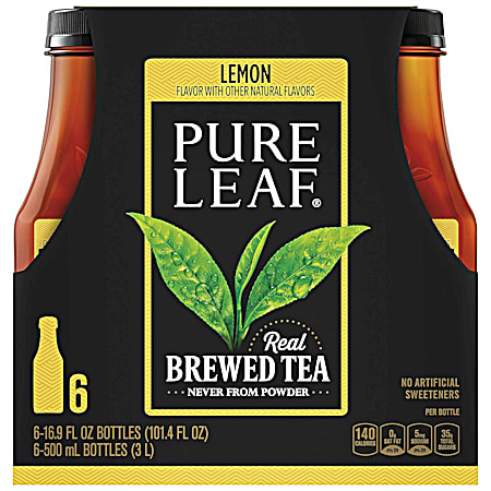 16.9 oz Lemon Brewed Tea - 6 pk