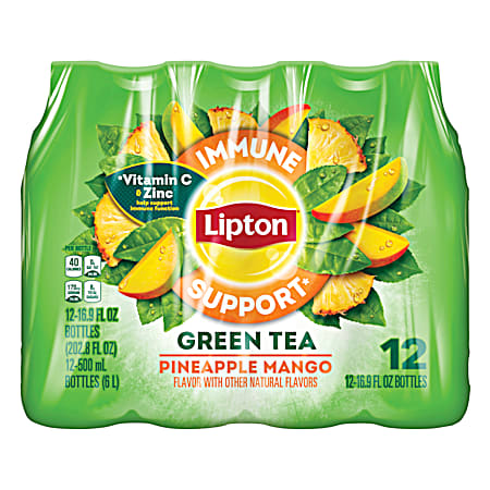 16.9 Oz Green Tea Pineapple Mango - 12 Pk