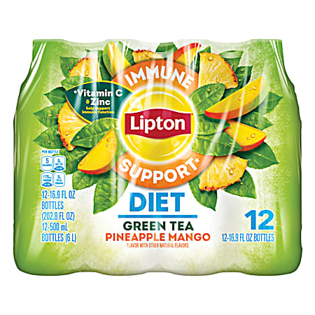 16.9 Oz Diet Green Tea Pineapple Mango - 12 Pk