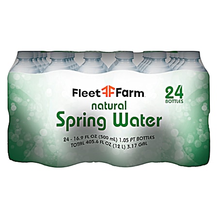 16.9 fl oz Bottled Natural Spring Water - 24 Pk