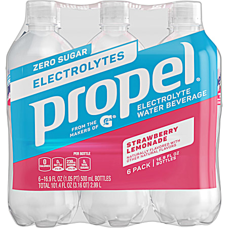 16.9 oz Strawberry Lemonade Water w/ Electrolytes - 6 Pk