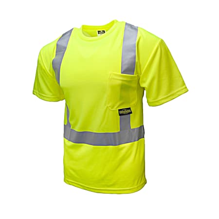 Men's Green CL2 Safety Short Sleeve Shirt