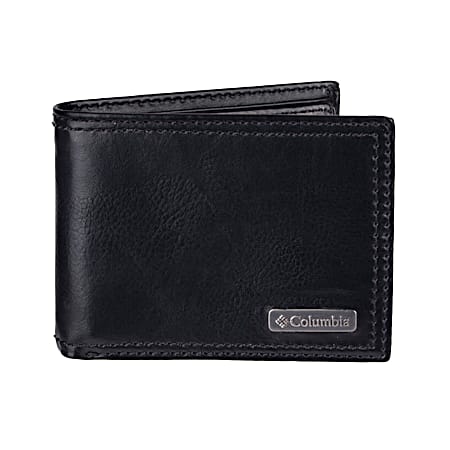Columbia Men's Black RFID-Blocking Extra Capacity Slimfold Wallet