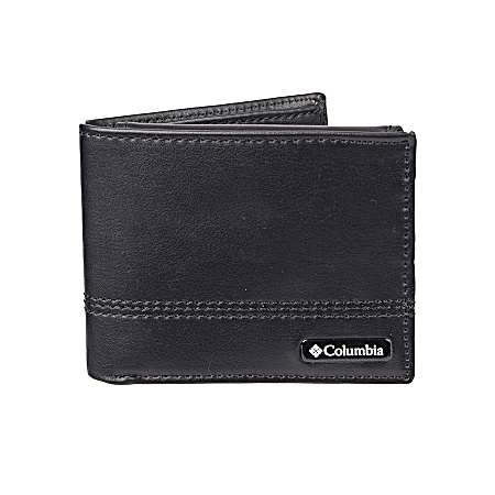 Columbia Men's Black RFID Passcase Wallet