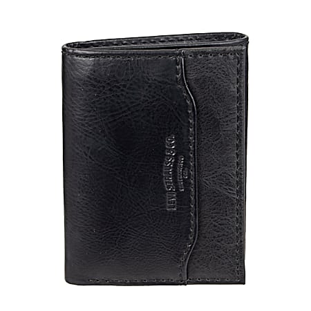 Levi's Men's Black RFID-Blocking Extra Capacity Trifold Wallet