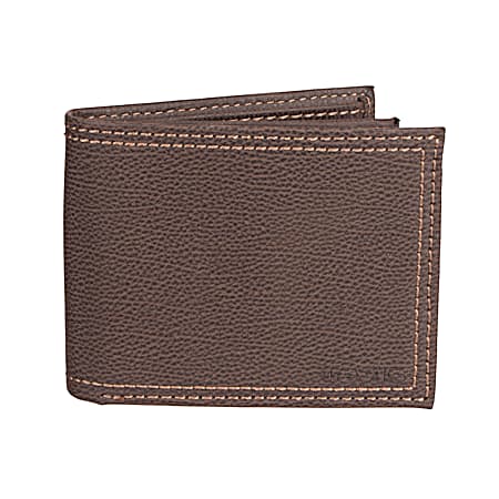 Levi's Men's Brown RFID-Blocking Extra Capacity Slimfold Wallet