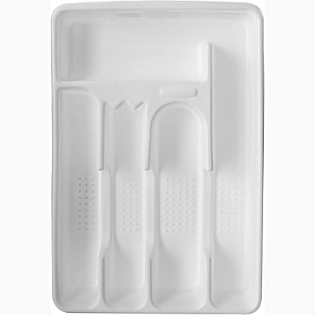 White Plastic Cutlery Tray