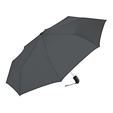 Rain Essentials Charcoal Compact Auto Open Umbrella