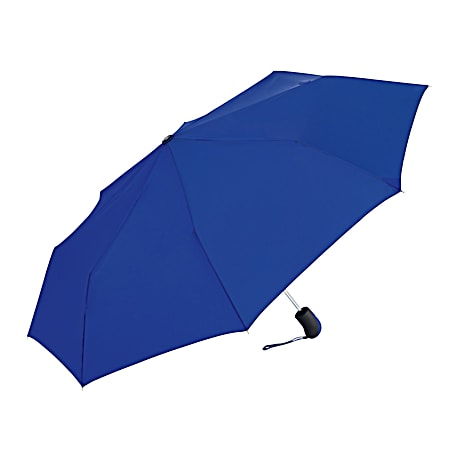 Rain Essentials Blue Compact Auto Open Umbrella