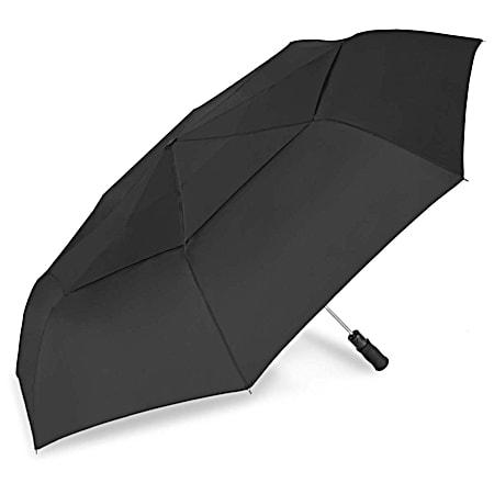 Black Vented Auto Open Umbrella