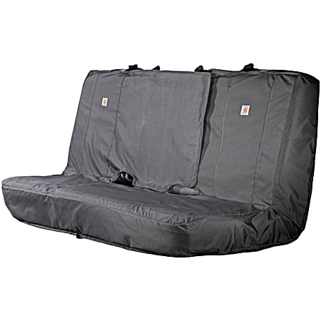 Grey Nylon Duck Full-Size Bench Seat Cover