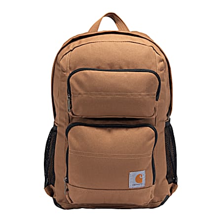 Brown 27L Single-Compartment Backpack