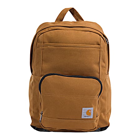 Brown 23L Single-Compartment Backpack