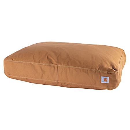 41 in x 31 in Carhartt Brown Firm Hand Cotton Duck Canvas Dog Bed