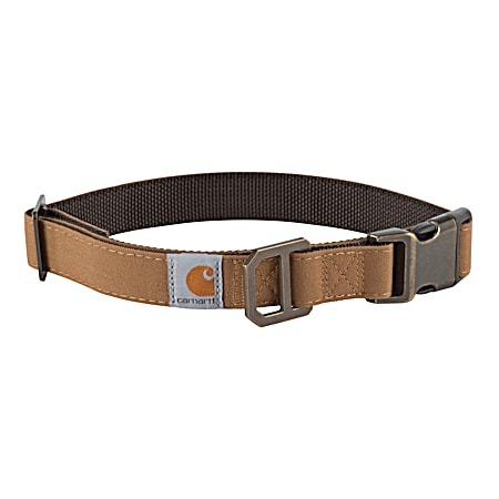 Dark Brown Journeyman Nylon Duck Dog Collar