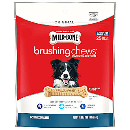 Milk-Bone Small/Medium Brushing Chews Daily Dental Dog Treats