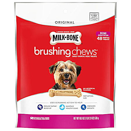 Milk-Bone Mini Brushing Chews Daily Dental Dog Treats