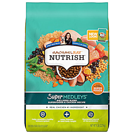 Rachael Ray Nutrish SuperMedleys Wellness Blend Superfoods & Chicken Recipe Dry Dog Food