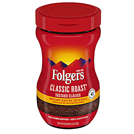 3 oz Classic Roast Instant Coffee Crystals