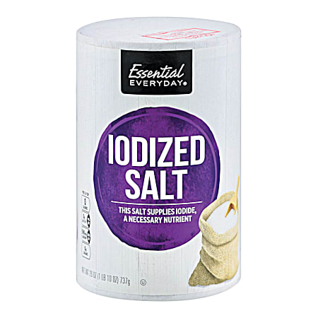 Essential EVERYDAY 26 oz Iodized Salt
