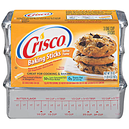 CRISCO 20 oz Butter Flavor Shortening Sticks