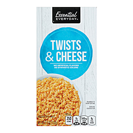Essential EVERYDAY 5.5 oz Twists & Cheese Dinner
