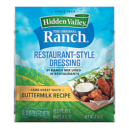 Hidden Valley 0.4 oz Buttermilk Recipe Restaurant-Style Dressing & Seasoning Mix