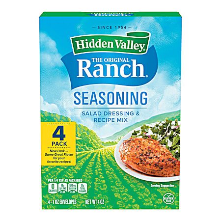 Hidden Valley Original Ranch Seasoning Salad Dressing & Recipe Mix - 4 Pk