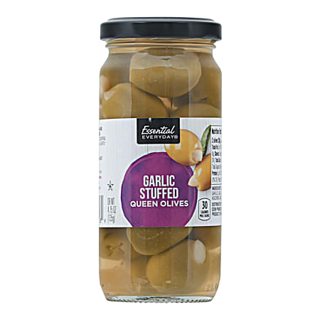 Essential EVERYDAY 4.75 oz Garlic Stuffed Queen Olives