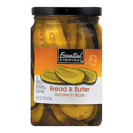 Essential EVERYDAY 16 oz Bread & Butter Pickle Slices