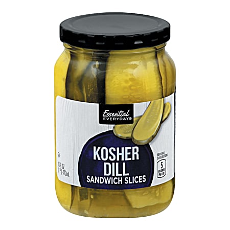 Essential EVERYDAY 16 oz Dill Pickle Sandwich Slices