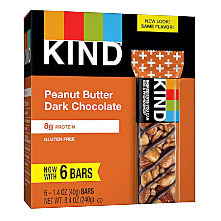 Peanut Butter Dark Chocolate Granola Bars - 6 pk