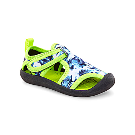 Oshkosh Kids' Charcoal/Neon Aquatic Water Sandals