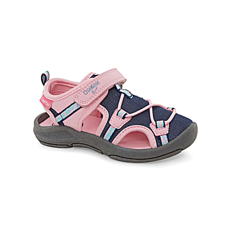 Oshkosh Kids' Navy/Pink Elipsis Everplay Sandals