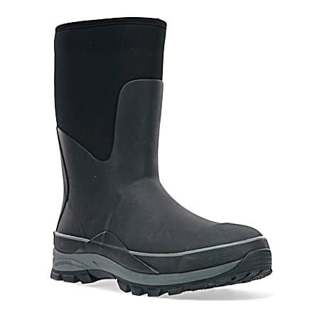Men's Frontier Mid Neoprene Rubber Boot - Black Size 13