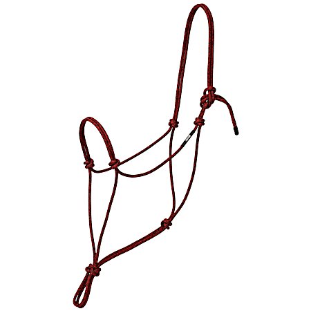 Weaver Leather Silvertip Big Sky Average Red/Black Rope Halter