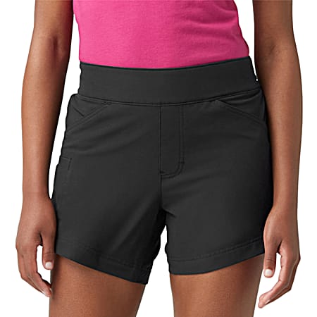 Women's Temp-iQ Black Cooling Relaxed Fit Pull-On Shorts