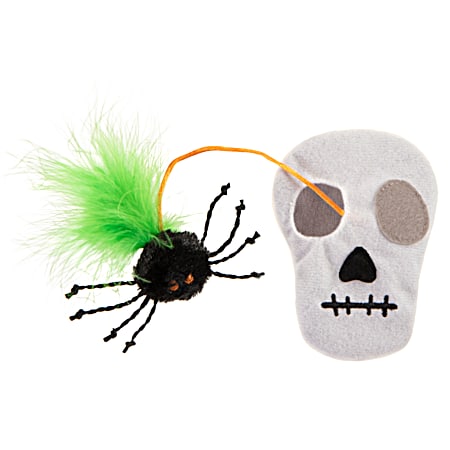 Halloween Catnip Spider Stash Hide & Seek Cat Toy