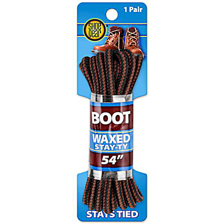Waxed Boot Laces - Brown