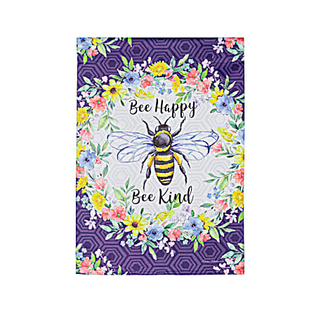 Bee Happy, Bee Happy Garden Suede Flag